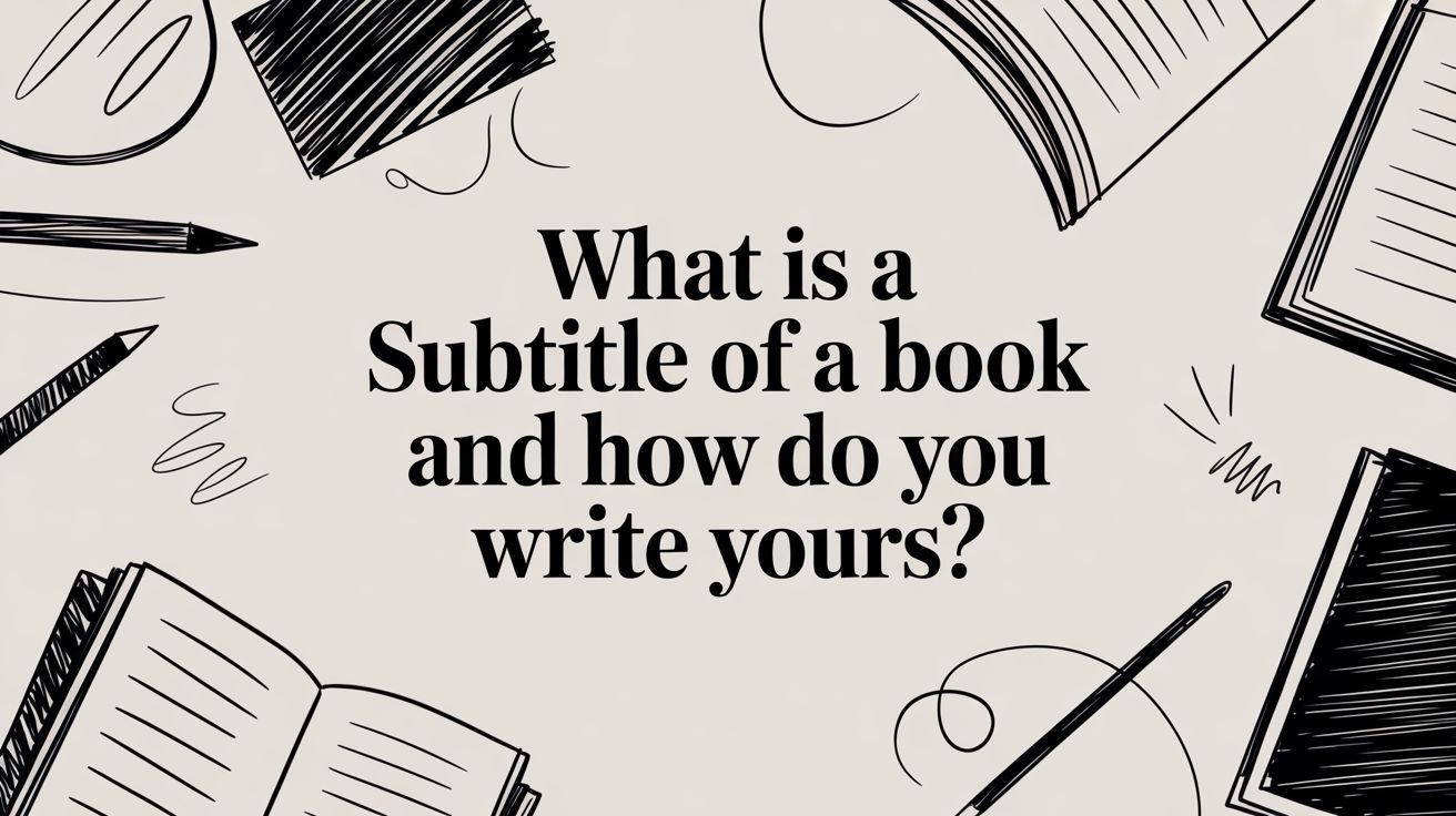Subtitle Writing Example What Is a Subtitle of a Book and How Do You Write Yours ...