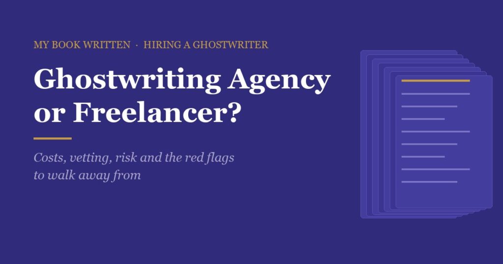 Ghostwriting agency or freelance ghostwriter comparison