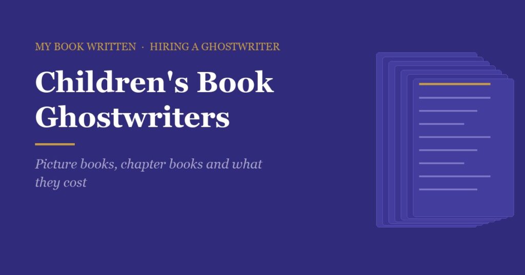 Children's Book Ghostwriter: Costs for Picture Books & More